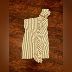 Zara dress! Navy blue and white striped